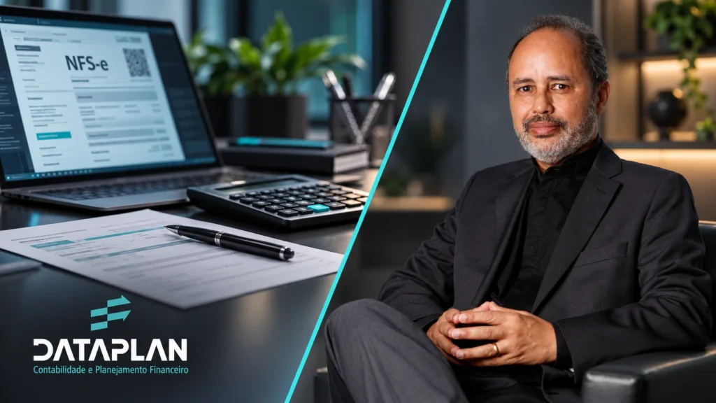 Benjamin Corrêa, da Dataplan Contabilidade, em composição sobre ENTENDENDO A RETENÇÃO DE IMPOSTOS NA NFS-e.