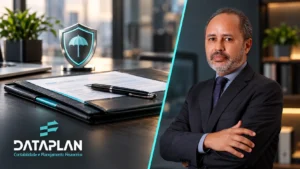 Benjamin Corrêa, da Dataplan Contabilidade, em composição sobre CORRETORA DE SEGUROS – REGISTROS.