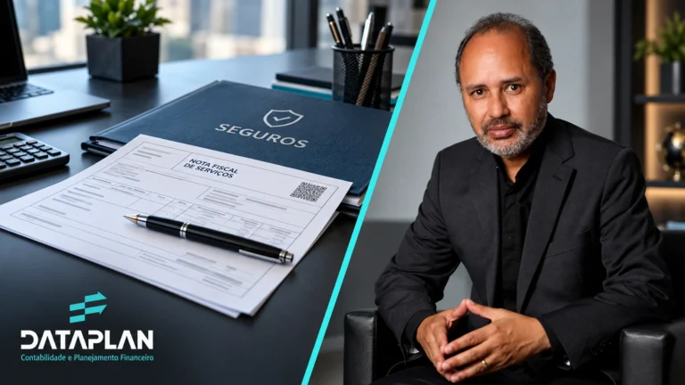 Benjamin Corrêa, da Dataplan Contabilidade, em composição sobre Nota Fiscal de Comissão de Seguros: Como Emitir em 2026.