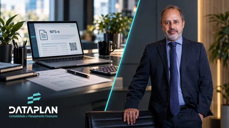 Benjamin Corrêa, da Dataplan Contabilidade, em composição sobre NFS-e Nacional obrigatória em novembro de 2026: o que as empresas prestadoras de serviços precisam fazer agora.